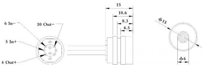 15mm OEM 실리콘 압력 센서 1/4npt 스레드 액체 레벨 측정 0
