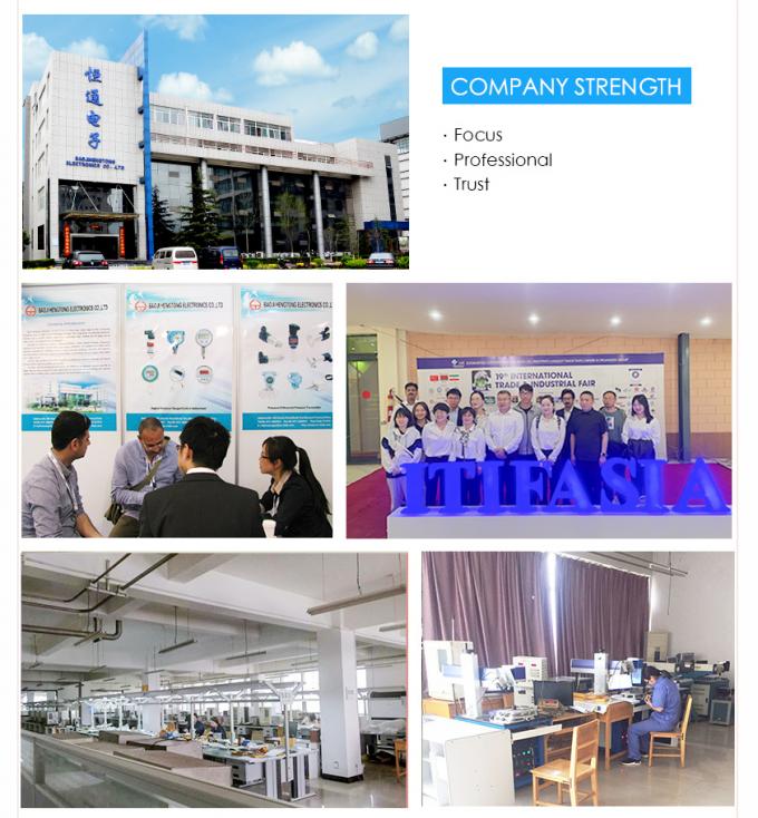 가스 액체 실리콘 압력 센서 플러시 디아프라그마 압력 센서 매우 안정적 5